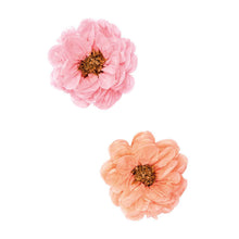 Lade das Bild in den Galerie-Viewer, 2er Set Seidenpapierblumen Apricot Rosa
