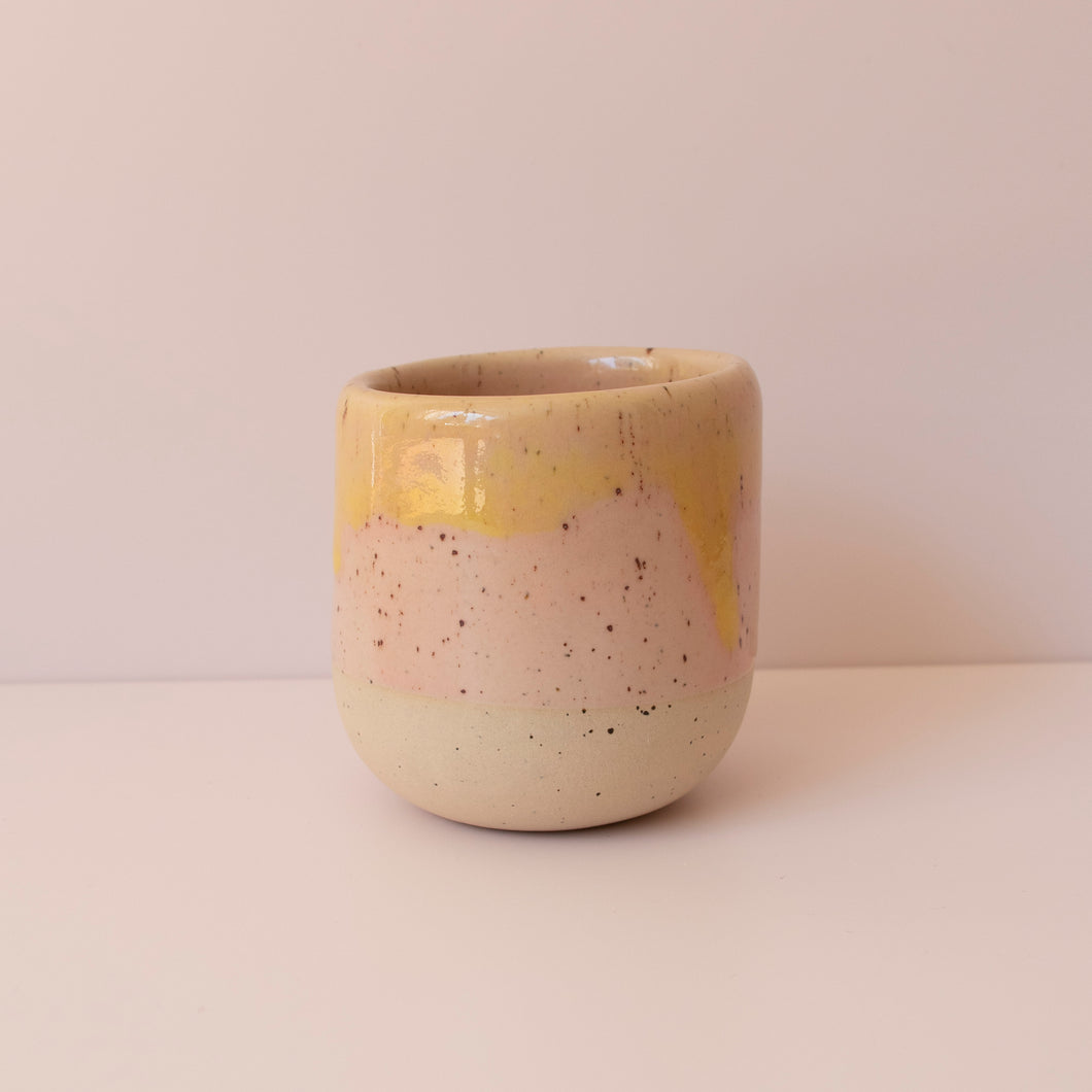 Keramik Becher | ROSAGELB |
